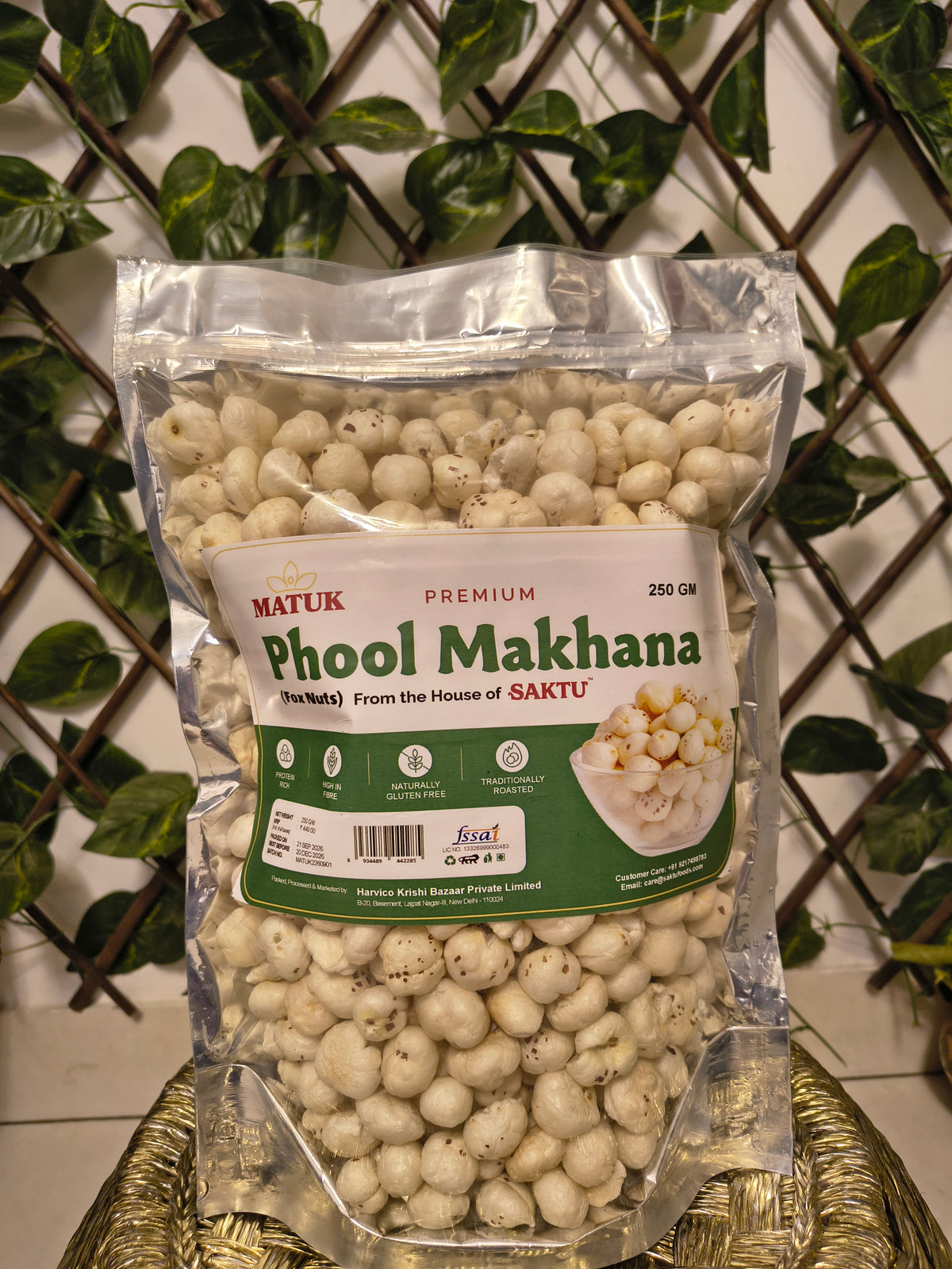 Premium Phool Makhana (Fox Nuts)| 100GM | From the House of SAKTU