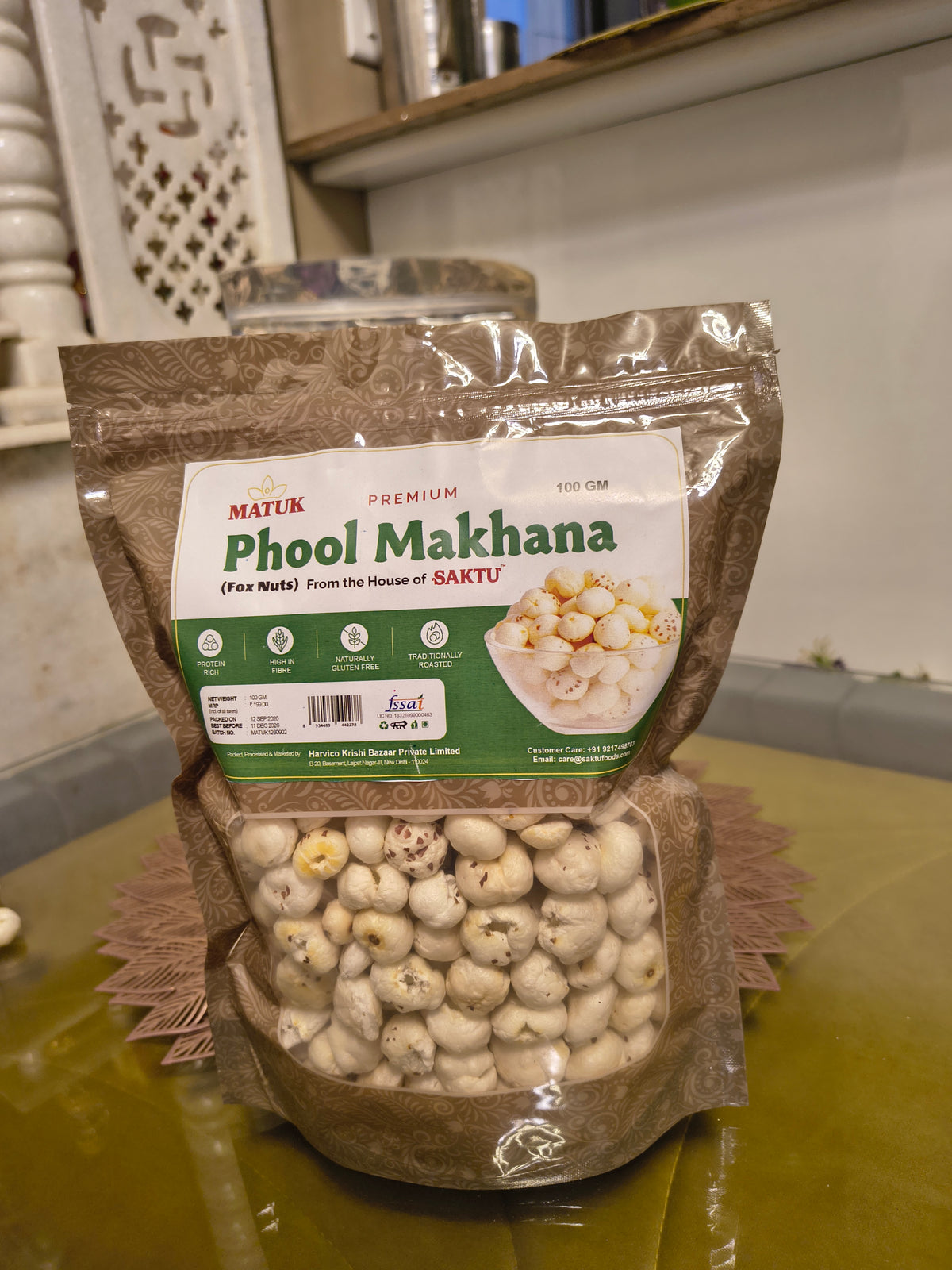 Premium Phool Makhana (Fox Nuts)| 100GM | From the House of SAKTU