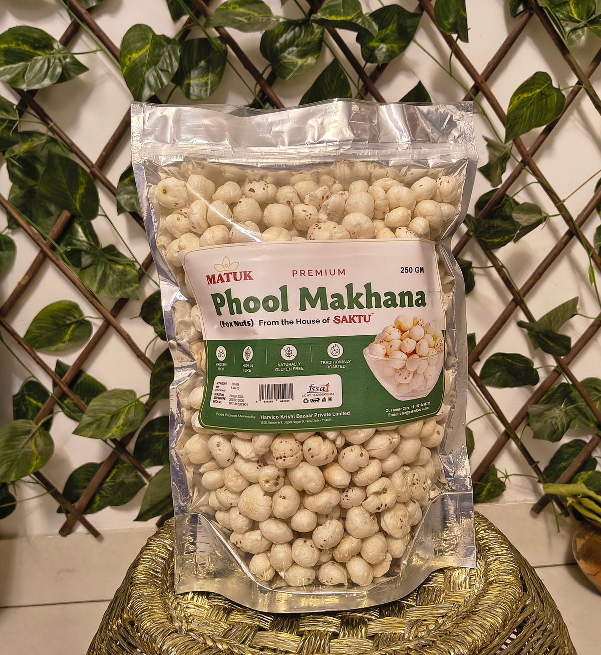 Premium Phool Makhana (Fox Nuts)| 100GM | From the House of SAKTU