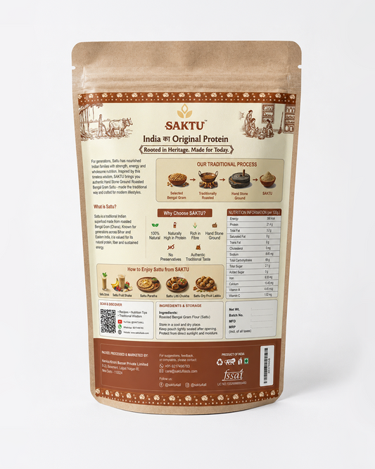 Hand Stone Grinded Chana Sattu | 200 GM