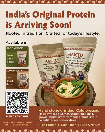 Hand Stone Grinded Chana Sattu | 400 GM