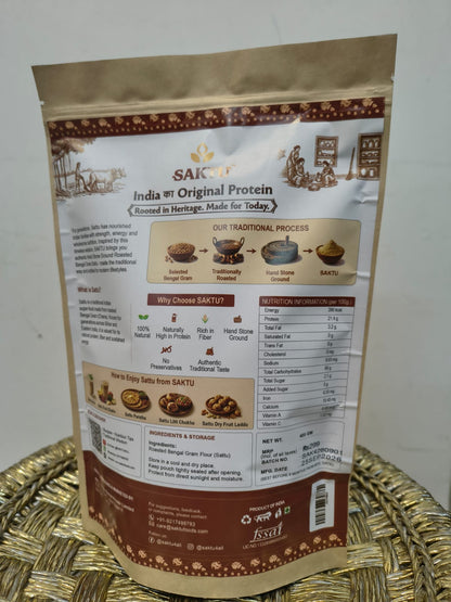 Hand Stone Grinded Chana Sattu | 400 GM