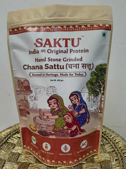Hand Stone Grinded Chana Sattu | 400 GM